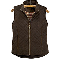 Oilskin Ladies Quilted Vest Bronze