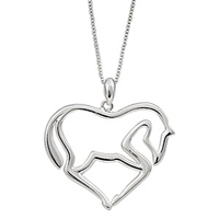 Sweet Heart Horse Pendant