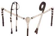Royal King Ferrule Double Ear Heasdstall Set Horse