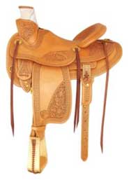 Tex Tan Camden Rancher Saddle 16In Russet