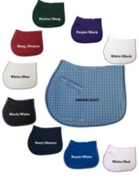 Cotton A/P Quilt Pad Monogram Navy/Hunter