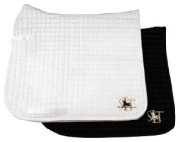 Elite Dressage Cotton Quilted Saddle Pad Black