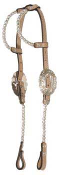 Cirle Y Athens Show Headstall Ultra White