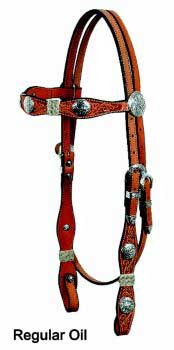 Circle Y Scalloped Browband Headstall Ultra Lite