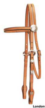 Tory Touch of Silver Browband Headstall Chestnut