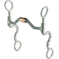 Sweet Iron Hinged Futurity Bit W/Dots- Copper Roll