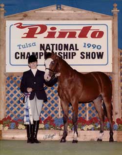 Dara & Sparks at the 1990 Pinto Nationals